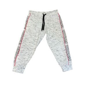 Bobbie Brooks Need Coffee Graphic Side Stripe Jogger Sweatpants Lounge Athleisur
